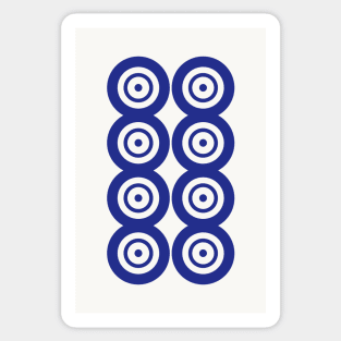 Eight Circle Wheel Dot Ba Tong 筒 Tile. It's Mahjong Time! Sticker